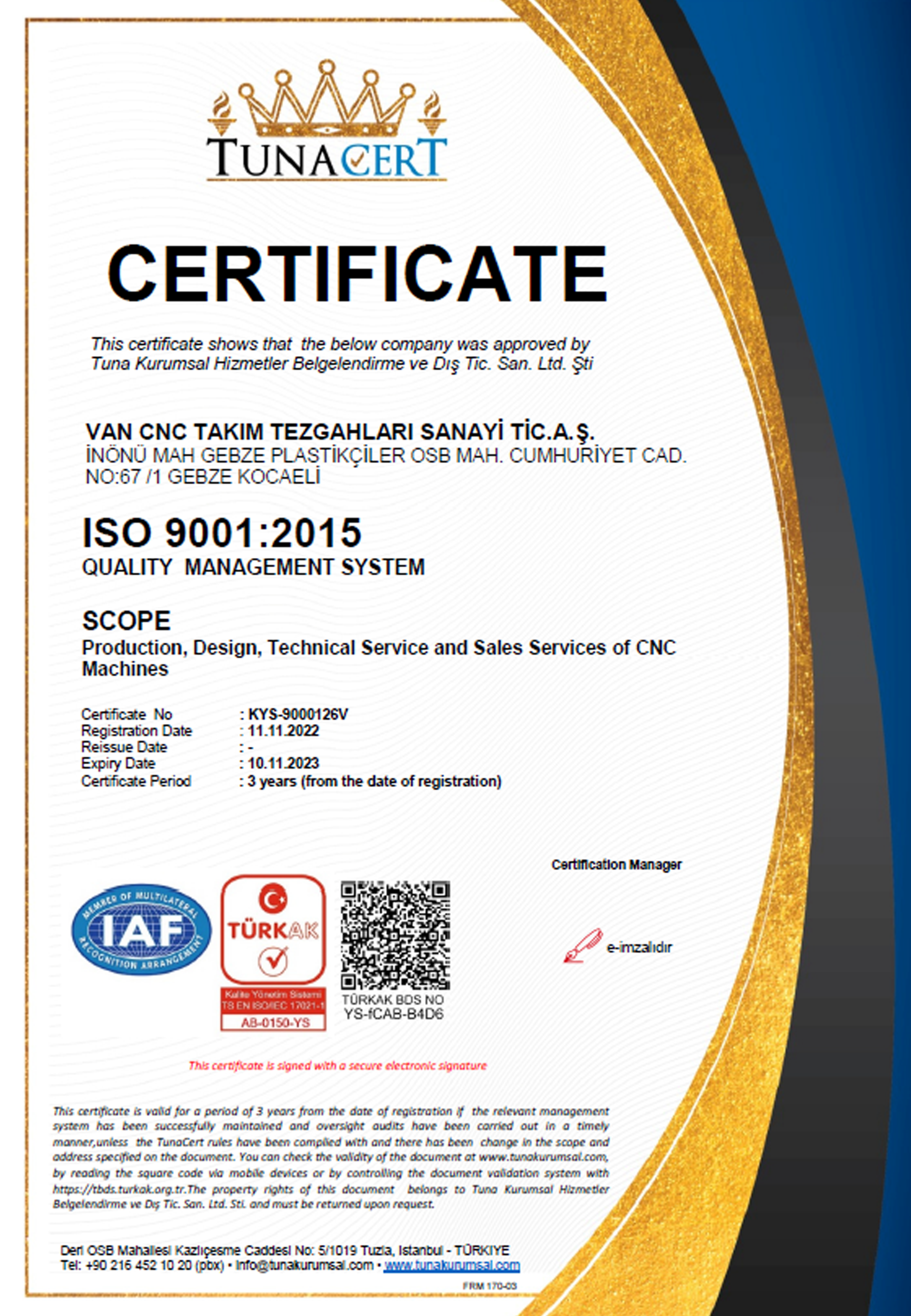 ISO 9001-2015 Quality Management System